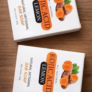 ✨ Kojic Acid Lemon Soap – 2 Pack | Brightening & Even Skin Tone ✨
